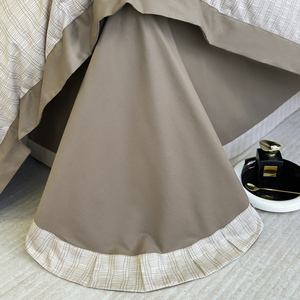 Nouvel ensemble quatre pièces en coton de luxe simple pour le printemps et l'été - Product Image 6