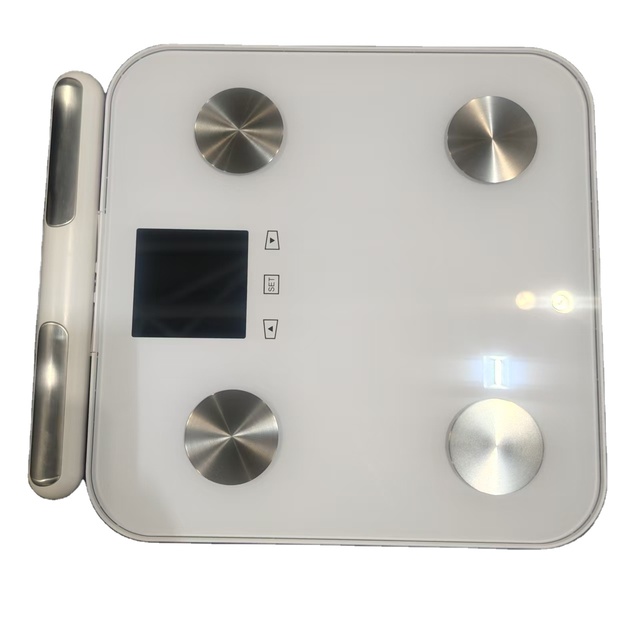 New Eight-point Full Body Composition Fat Balance Sensor for Digital Smart Bathroom Scale with BMI and for Factory Custom