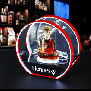 MingXin Barware LED bouteille Forme ronde Bouteille Présentateur HENNESS - Product Image 1