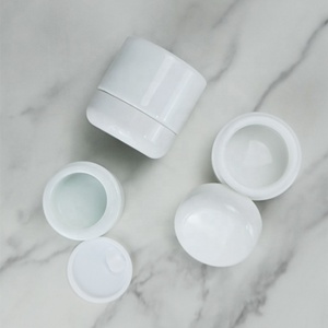 Custom White Porcelain 15g 20g 30g 50g 100g 120g Opal Glass Cosmetics Face Eye Cream Jar for Cosmetic Packaging - Product Image 2