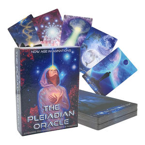 Jeux <span class=keywords><strong>de</strong></span> société en gros <span class=keywords><strong>à</strong></span> prix d'usine, cartes <span class=keywords><strong>de</strong></span> <span class=keywords><strong>tarot</strong></span> personnalisées en boîte, cartes d'affirmation, cartes d'oracle avec guide - Product Image 1