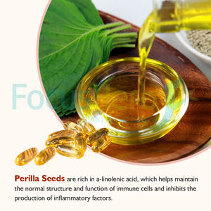 FocusHerb Venta caliente Nervonic Ácido Perilla Cápsulas de aceite de semilla - Product Image 3