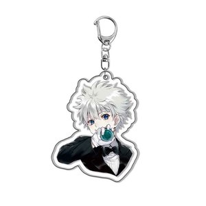 5000 Stili Portachiavi Anime Cartoon da 5cm Serie HxH GON <span class=keywords><strong>KILLUA</strong></span>, Anello Portachiavi in Plastica Acrilica a Doppia Faccia - Product Image 2