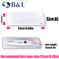 XUHANG JT33 PP Porte-leurres, sacs de rangement pour leurres de pêche pour leurres durs/doux, 5 pièces, utilisation en eau douce/eau salée pour la carpe