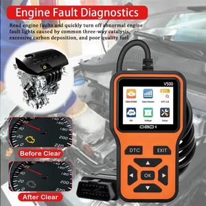 Escáner OBD2 para Automóviles V500, Herramienta <span class=keywords><strong>de</strong></span> Diagnóstico para Autos con <span class=keywords><strong>Lector</strong></span> <span class=keywords><strong>de</strong></span> Códigos OBDII, <span class=keywords><strong>Lector</strong></span> <span class=keywords><strong>de</strong></span> Códigos <span class=keywords><strong>de</strong></span> Error del Motor - Product Image 2