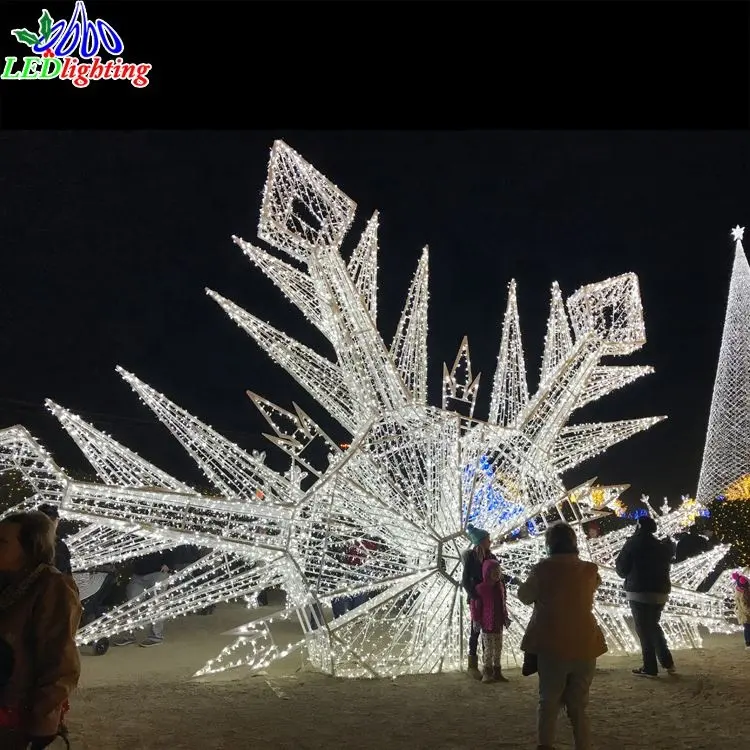 Đèn Led Họa Tiết Giáng Sinh/Giáng Sinh Họa Tiết 3D Bông Tuyết