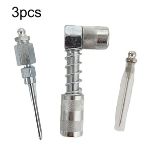 Kit de pointes de graissage plaquées de qualité supérieure avec 90 embouts °   Embouts à ressort, embouts à aiguille, buses à double verrouillage, buses plates pour boîtes de vitesses - Product Image 2