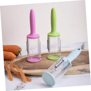 Outils de cuisine multifonctionnels 2-en-1 pour la maison, couteau à fruits avec boîte de rangement, éplucheur de fruits, légumes et pommes de terre - Product Image 2