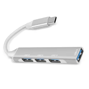 4端口高速USB 3.0集线器USB C扩展坞USB充电集线器多端口类型C集线器3.0