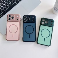 Nouvelle Coque de Téléphone Portable de Luxe 2-en-1 en TPU+PC pour iPhone 17 Pro Max 16 15, Étanche, Antichoc, Anti-Chute, avec Dos Magnétique – Modèle 2026