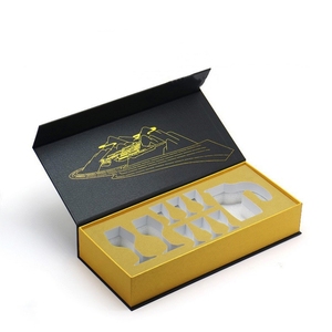 Cứng nhắc Bộ Quà Tặng nhà bếp đầu bếp dao bao bì hộp tùy chỉnh các tông in lật Bìa hộp từ tính với bọt hiển thị - Product Image 4