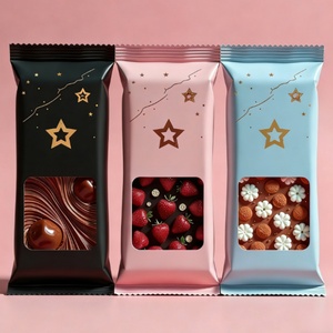 Custom Printed Logo Food Grade Back Side Seal Pillow <b>Packaging</b> <b>Bags</b> Foil Nut Chocolate Protein Energy bar Food <b>Packaging</b> <b>Bags</b> - Product Image 1