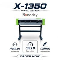 Cortadora de Vinilo X-1350 de 1350 mm, Plotter de Corte de Contorno Manual, Corte Térmico de ±0.01 mm para Etiquetas, Adhesivos, Calcomanías para Autos y Letreros