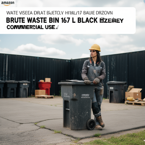 Bidone per Rifiuti Brute 167 L Nero per Uso Commerciale Intensivo - Product Image 3