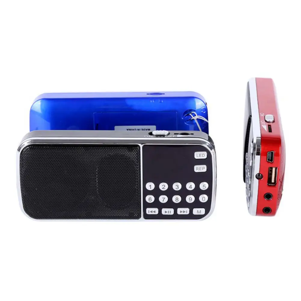 Factory Price L- 088 radio within MP3 player , Hi-Fi , FM Radio, within led light torch louder speaker support 32gb tf card