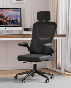 <span class=keywords><strong>Silla</strong></span> de oficina moderna de malla plegable giratoria cómoda y económica con <span class=keywords><strong>ruedas</strong></span> para el hogar, visitas y sala de espera, venta al por mayor en línea - Product Image 2
