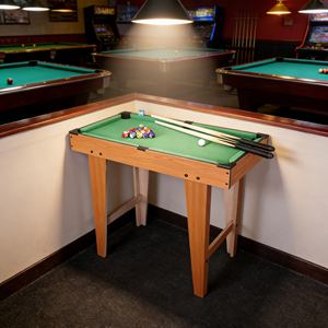 โต๊ะพูลพกพาคุณภาพสูงสำหรับการเดินทาง พร้อมกล่องใส่ที่ทนทานและดีไซน์น้ำหนักเบา ให้ความสนุกสนานในทุกการตั้งแคมป์หรือการเดินทาง - Product Image 6