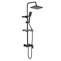 Système de colonne de douche murale pour salle de bain moderne Thermostat mitigeur robinet bain et douche ensemble de robinets