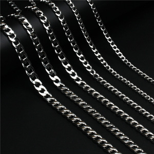 Korean High Quality <b>Titanium</b> Steel Couple Necklace Street Hip Hop Stainless Steel Non Fading Cuban <b>Chain</b> Male - Product Image 4