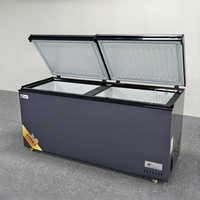 Congélateur à porte ouverte, réfrigérateur de grande capacité, congélateur à glace solaire pour supermarché, équipement de réfrigération