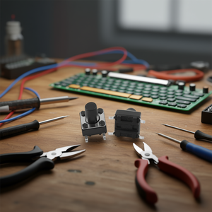 Tactile <b>NO</b> <b>Button</b> 6x6mm Pack Of 600 Pieces For CS Switches - Product Image 3