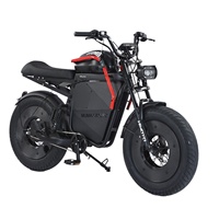 Vélo Électrique HIMOTO Black Warrior avec Pneus Larges, Moteur Arrière à Assistance au Pédalage, Batterie Lithium 48V, Vélo de Banlieue Européen Black Knight