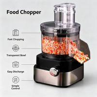 Robot culinaire multifonctionnel électrique commercial SHN en plastique PP et acier inoxydable, hachoir à légumes, râpe, coupe-légumes 6-en-1