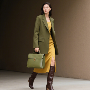 Bolso <span class=keywords><strong>de</strong></span> oficina personalizado hecho a mano para mujer, bolso <span class=keywords><strong>de</strong></span> documentos <span class=keywords><strong>de</strong></span> negocios, abogado, 13 pulgadas, 14 pulgadas, 15,6 pulgadas, maletín portátil marrón - Product Image 2