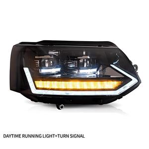 Fari LED Sequenziali per <span class=keywords><strong>VW</strong></span> <span class=keywords><strong>Caravelle</strong></span> <span class=keywords><strong>T5</strong></span> 2011-2015 Transporter Multivan, Gruppo Luci Anteriori con Proiettore DRL, Vendita all'Ingrosso - Product Image 2