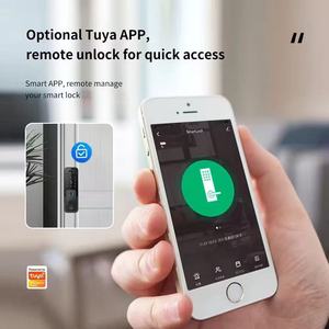 Serrure <span class=keywords><strong>de</strong></span> porte intelligente Auvinx Factory Rim Lock, double mode TUYA <span class=keywords><strong>wifi</strong></span> TUYA BT, reconnaissance faciale, empreinte digitale, <span class=keywords><strong>mot</strong></span> <span class=keywords><strong>de</strong></span> <span class=keywords><strong>passe</strong></span>, étanche, sans clé - Product Image 5