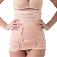 Ceinture de soutien abdominal post-partum trois pièces pliable pour la mise en forme, adaptée aux accouchements naturels et aux césariennes