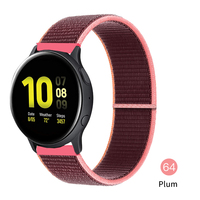 Bracelet 20mm 22mm pour Samsung Galaxy Watch Active 2, bracelet 40mm 44mm, bracelet de montre Gear S3 Watch 3 4 5, bracelet en nylon pour Huawei Xiaomi