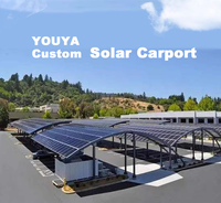 Système de montage solaire pour abri de voiture étanche personnalisé européen Panneau solaire pour abri de voiture en aluminium anti-corrosion
