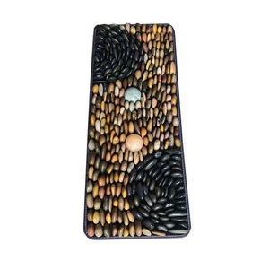 Stehen Sie drei in einem Fuß <span class=keywords><strong>Massage</strong></span> Decke, natürliche Kiesel Fuß Reflex Therapie Fuß <span class=keywords><strong>massage</strong></span> - Product Image 5