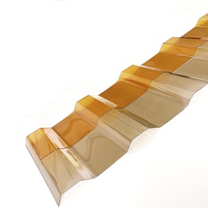 Plaque de polycarbonate <span class=keywords><strong>ondulée</strong></span> de 1,5 mm avec protection UV, design moderne <span class=keywords><strong>pour</strong></span> toiture de <span class=keywords><strong>serre</strong></span> extérieure et construction - Product Image 1