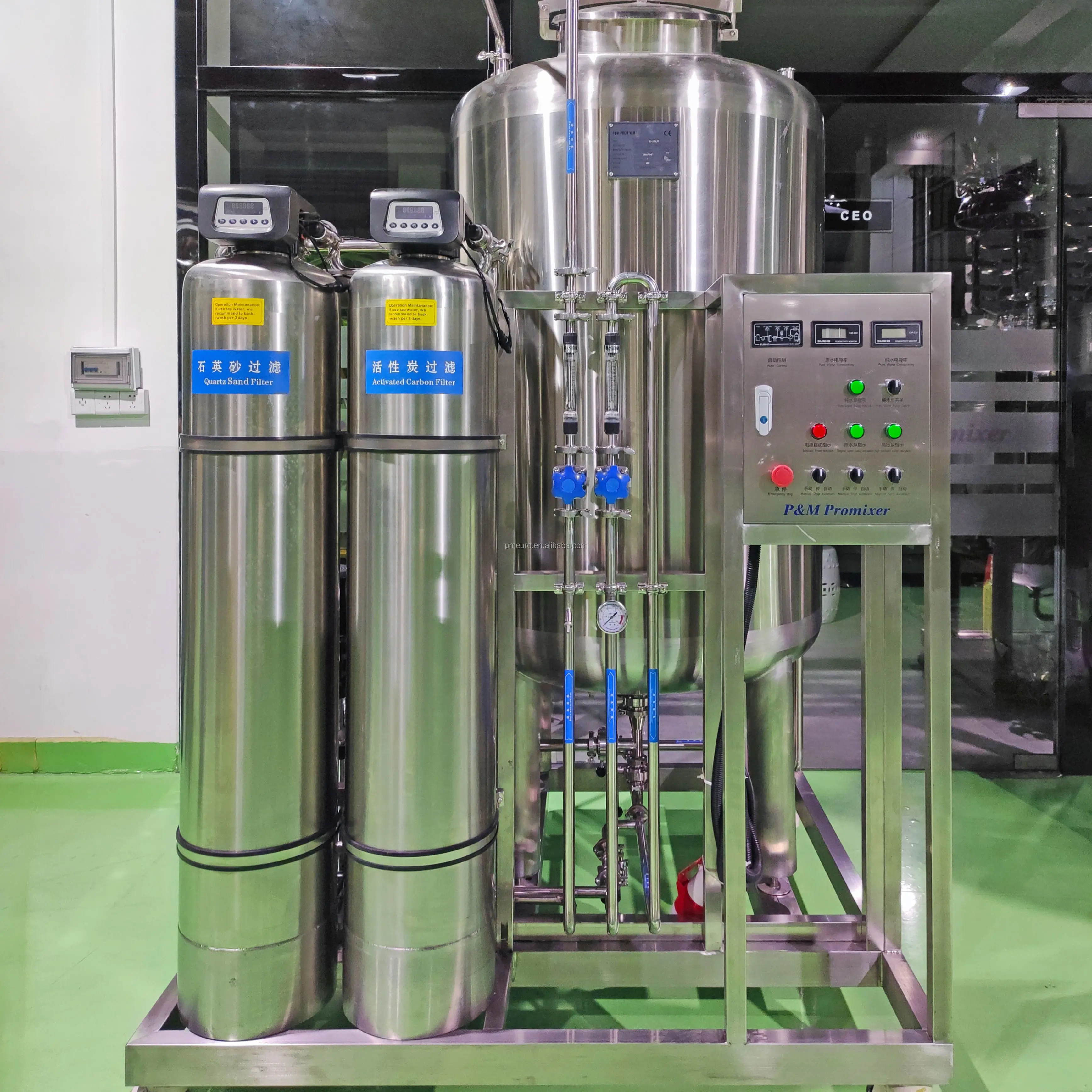 RO نظام التناضح العكسي 1000LPH معالجة المياه ماكينات عكس التناضح جهاز تنقية المياه معالجة المياه