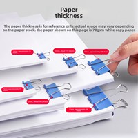 Clips de reliure en métal colorés à queue longue, grandes et petites tailles, pour dossiers de documents de bureau, clips de rangement spécifiques