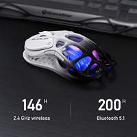 Souris de jeu optique sans fil, finition vintage, alliage de magnésium, souris portable pour ordinateur portable, jeux électroniques