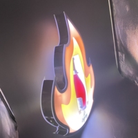 Bouteille de service de vodka avec Logo personnalisé, flamme de feu, glorificateur de bouteille vip présentateur pour bar boîte de nuit