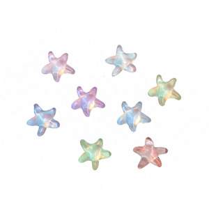 Étoiles de mer plates en verre avec strass 10 mm, irisées, pour décorations d'ongles et accessoires de bijoux DIY - Product Image 5