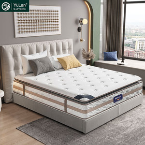 OEM ODM Full King Luxury Pillow Top Latex Memory Foam Hotel Pocket Spring Bed Mattress