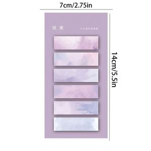 Colorful Gradient Morandi Sticky Notes <b>Memo</b> <b>Pads</b> Cute Self-Adhesive Loose Leaf Paper PET School Office Stationery Page Marker - Product Image 2