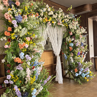 Flores Artificiales de Seda para Jardín, Estilo Pintura al Óleo, Inspiradas en Monet, Decoración de Paisajes, Exhibición de Temporada, Decoración de Escenarios, Escaparates