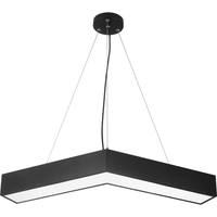 Durlitecn Lustre commercial moderne en forme de V personnalisé pour salle de sport Luminaire suspendu RVB à flèche linéaire pour salle de sport