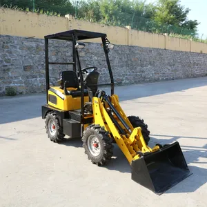EPA/CE approve Top brand China 400kg 800kg mini 4x4 wheel loaders price 4WD small garden diesel and electric loader for sale