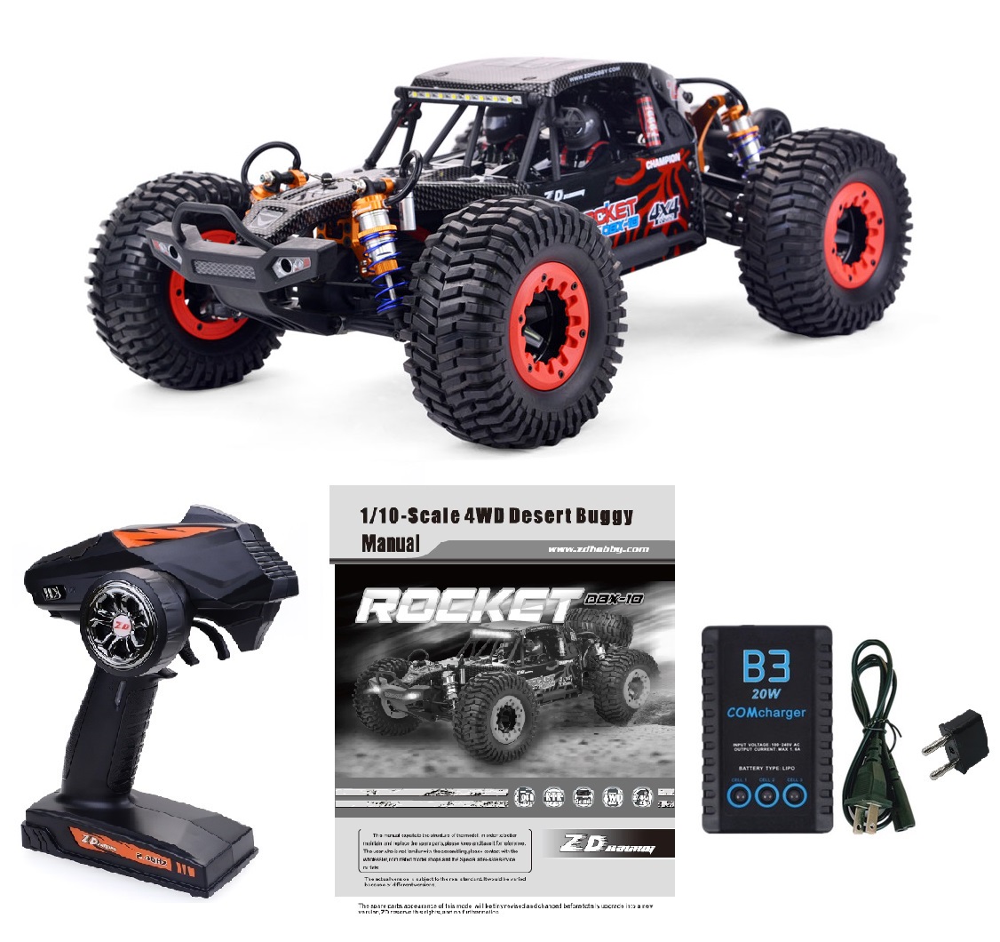 ZDレーシング 1/10RC ROCKET DBX-10 4WD デザートバギー Zd Racing rocket DBX-10 1/10 4wd 80km/h 2.4g,ブラシレスハイ