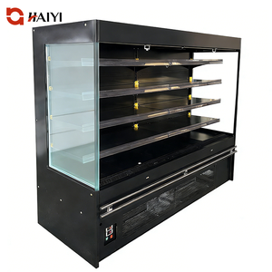 Vitrine Réfrigérée Commerciale en Acier Inoxydable à Plateau Ouvert pour Supermarché, Boissons, Fruits et Légumes - Product Image 1