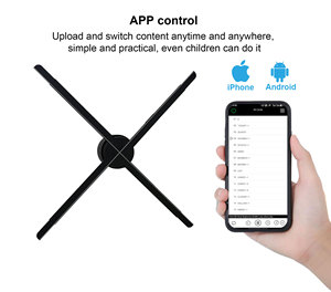 HDFocus 896LED 77cm 3D proiettore olografico per interni ed esterni attrezzature pubblicitarie olografiche Led 3d Fan - Product Image 4