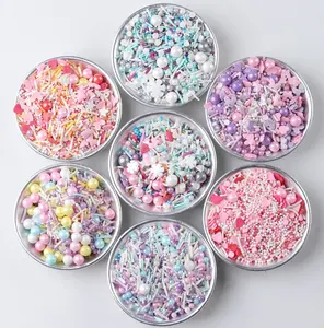 500g Portatile a Forma di Cilindro di Imballaggio Misto Morbido Jelly Bean spruzza commestibile perle sprinkles