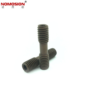 NOMOSION <b>Double</b>-<b>End</b> <b>Screw</b> M6x25 Internal Hexagon Copper Color For Tool Holder - Product Image 1